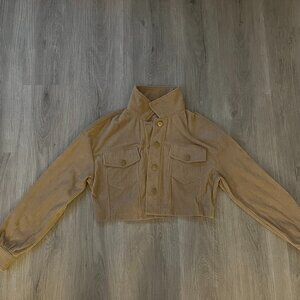 Shein corduroy cropped jacket